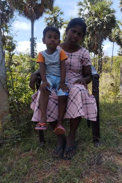 An unsponsored boy named Kiruthiksan from Sri Lanka who has waited 400 days for a sponsor.