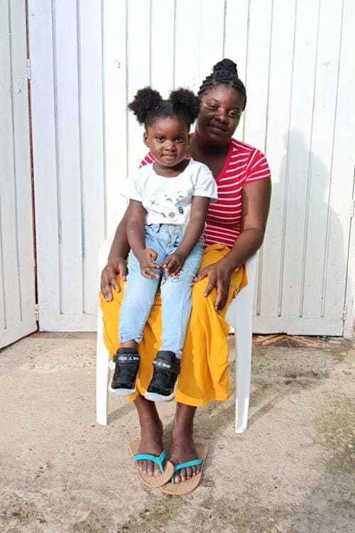 An unsponsored girl named Sharon from Colombia who has waited 344 days for a sponsor.