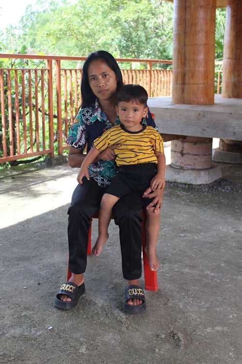 An unsponsored boy named Putra from Indonesia who has waited 353 days for a sponsor.
