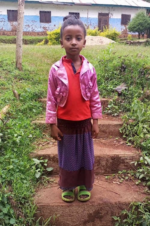 An unsponsored girl named Gado from Ethiopia who lives in an AIDS-affected area, is vulnerable to exploitation and has waited 344 days for a sponsor.