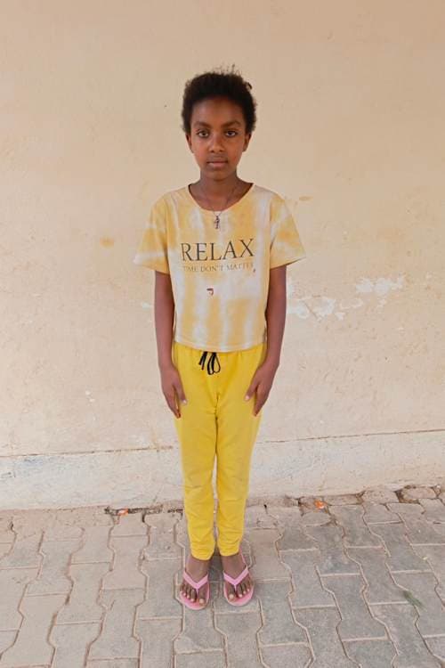 An unsponsored girl named Berkti from Ethiopia who lives in an AIDS-affected area, is vulnerable to exploitation and has waited 534 days for a sponsor.