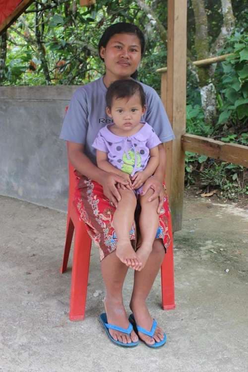 An unsponsored girl named Lora from Indonesia who has waited 353 days for a sponsor.