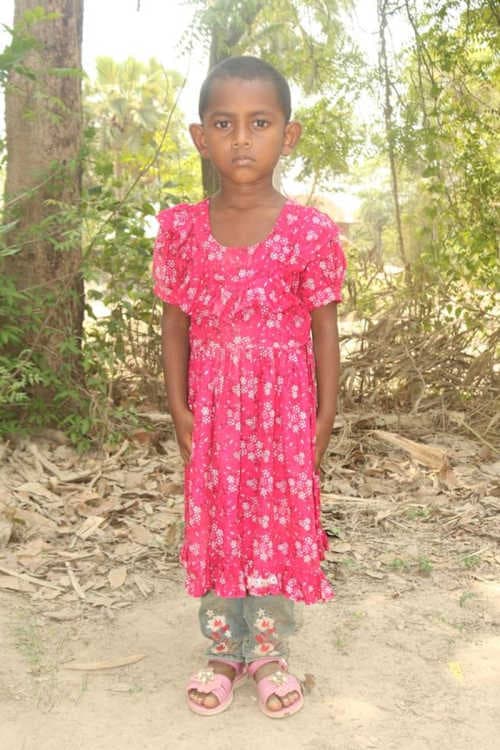 An unsponsored girl named Rita from Bangladesh who is vulnerable to exploitation and has waited 451 days for a sponsor.