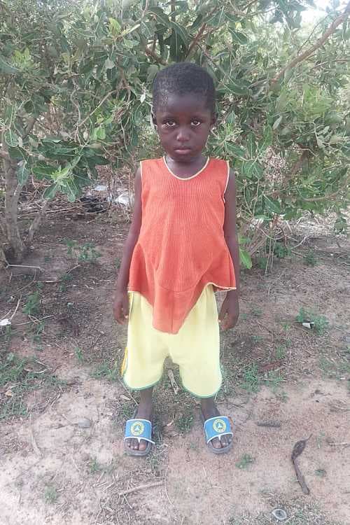 An unsponsored girl named Azimi from Burkina Faso who lives in an AIDS-affected area, is vulnerable to exploitation and has waited 357 days for a sponsor.