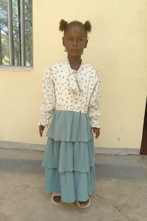 An unsponsored girl named Tinur from Ethiopia who lives in an AIDS-affected area, is vulnerable to exploitation and has waited 481 days for a sponsor.