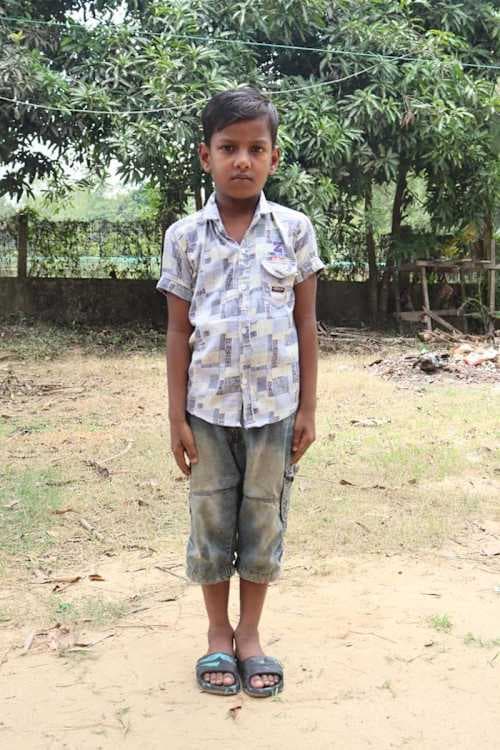 An unsponsored boy named Somraj from Bangladesh who is vulnerable to exploitation and has waited 450 days for a sponsor.