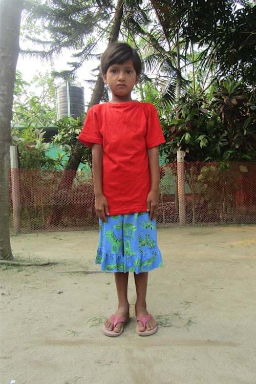An unsponsored girl named Joti from Bangladesh who is vulnerable to exploitation and has waited 520 days for a sponsor.