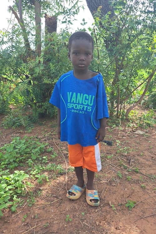 An unsponsored boy named Sumaila from Ghana who lives in an AIDS-affected area and has waited 322 days for a sponsor.
