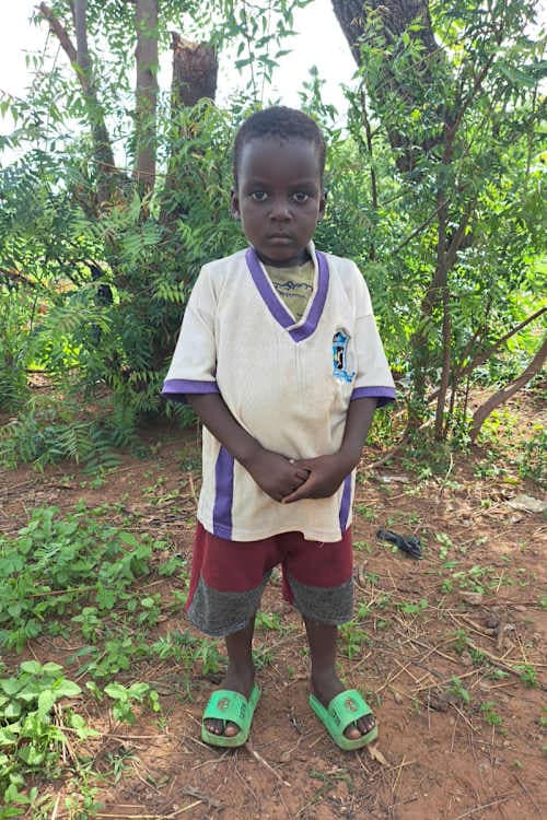 An unsponsored boy named Abdul Waris from Ghana who lives in an AIDS-affected area and has waited 412 days for a sponsor.