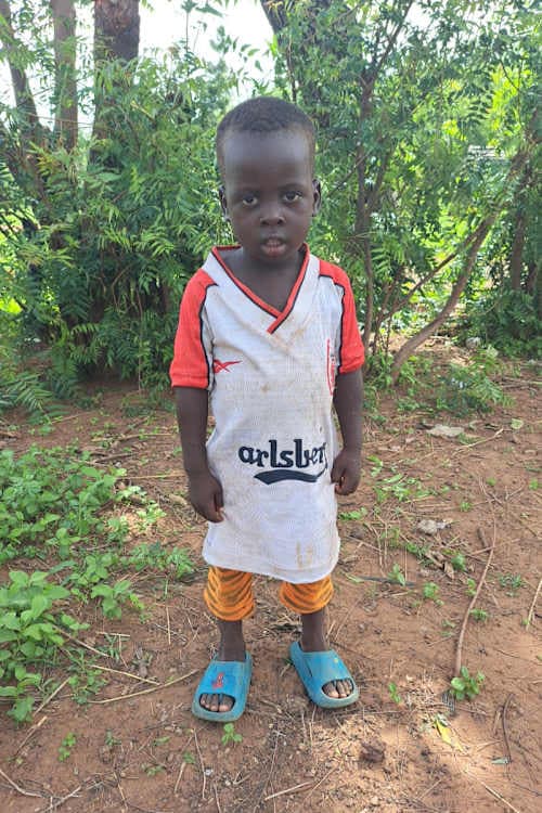 An unsponsored boy named Abdul-Hakim from Ghana who lives in an AIDS-affected area and has waited 322 days for a sponsor.