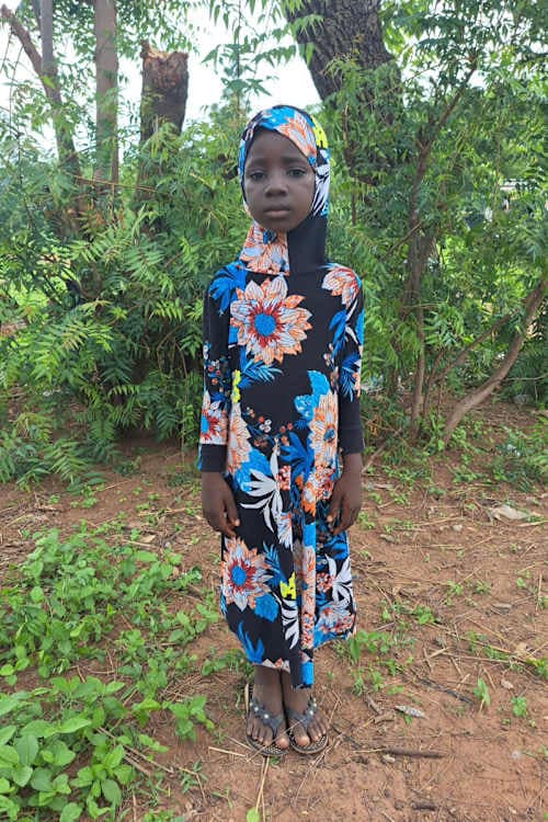 An unsponsored girl named Hamida from Ghana who lives in an AIDS-affected area and has waited 331 days for a sponsor.