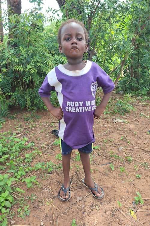 An unsponsored girl named Sumaya from Ghana who lives in an AIDS-affected area and has waited 323 days for a sponsor.