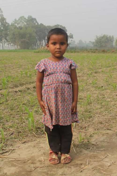 An unsponsored girl named Moni from Bangladesh who is vulnerable to exploitation and has waited 408 days for a sponsor.