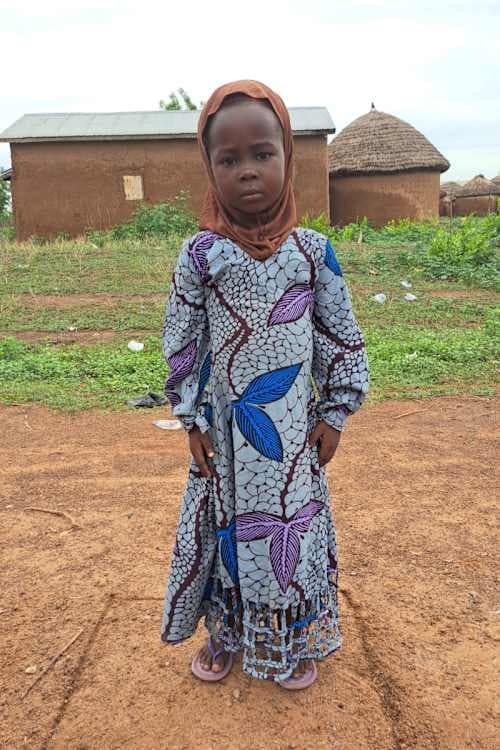 An unsponsored girl named Asiya from Ghana who lives in an AIDS-affected area and has waited 336 days for a sponsor.