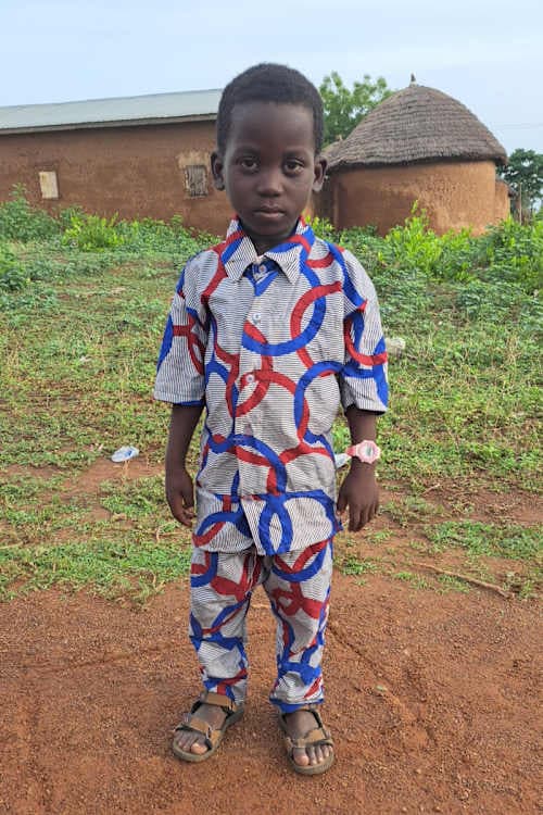 An unsponsored boy named Zaari from Ghana who lives in an AIDS-affected area and has waited 346 days for a sponsor.