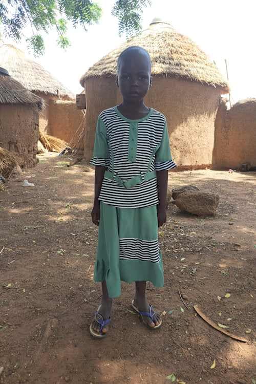 An unsponsored girl named Benedicta from Ghana who lives in an AIDS-affected area and has waited 421 days for a sponsor.