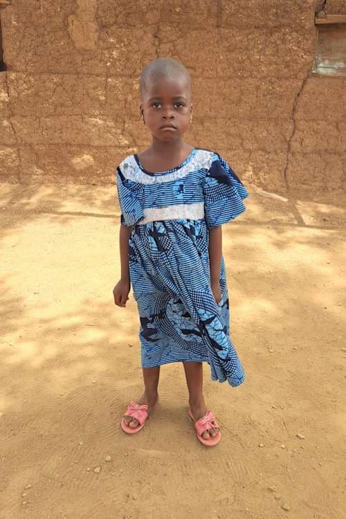 An unsponsored girl named Mushida from Ghana who lives in an AIDS-affected area and has waited 345 days for a sponsor.