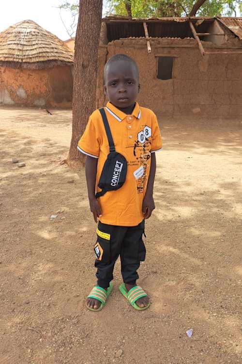 An unsponsored boy named Abdul-Sudas from Ghana who lives in an AIDS-affected area and has waited 342 days for a sponsor.