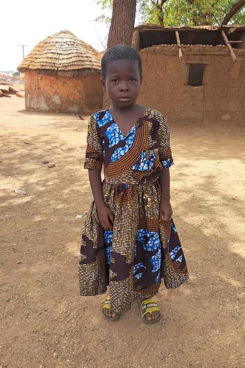 An unsponsored girl named Sabida from Ghana who lives in an AIDS-affected area and has waited 342 days for a sponsor.