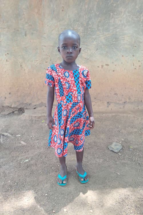 An unsponsored girl named Baakanah from Ghana who lives in an AIDS-affected area and has waited 343 days for a sponsor.