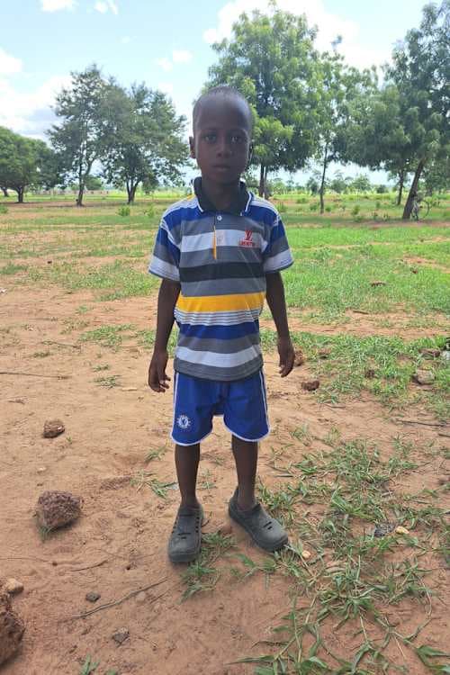 An unsponsored boy named Kingsford from Ghana who lives in an AIDS-affected area and has waited 342 days for a sponsor.