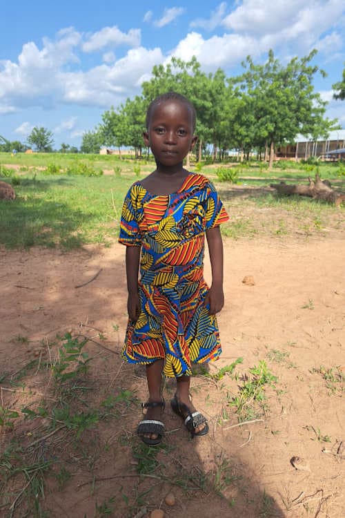 An unsponsored girl named Wumborkpe from Ghana who lives in an AIDS-affected area and has waited 342 days for a sponsor.