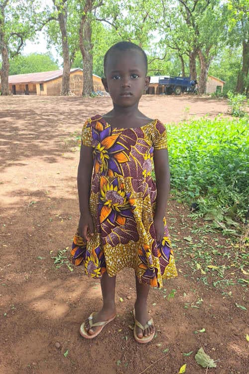 An unsponsored girl named Gidisu from Ghana who lives in an AIDS-affected area and has waited 336 days for a sponsor.
