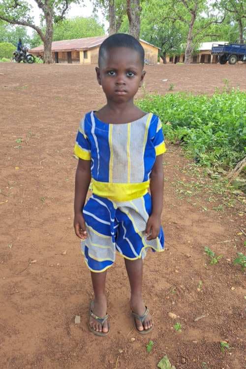 An unsponsored girl named Rebecca from Ghana who lives in an AIDS-affected area and has waited 336 days for a sponsor.