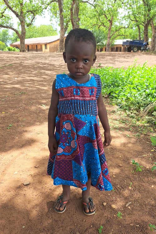 An unsponsored girl named Gmakawal from Ghana who lives in an AIDS-affected area and has waited 324 days for a sponsor.