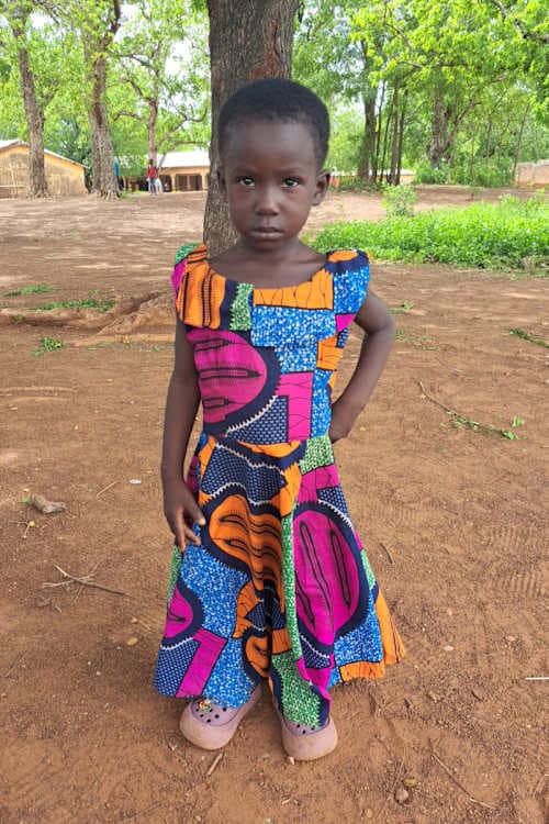 An unsponsored girl named Mavis from Ghana who lives in an AIDS-affected area and has waited 336 days for a sponsor.