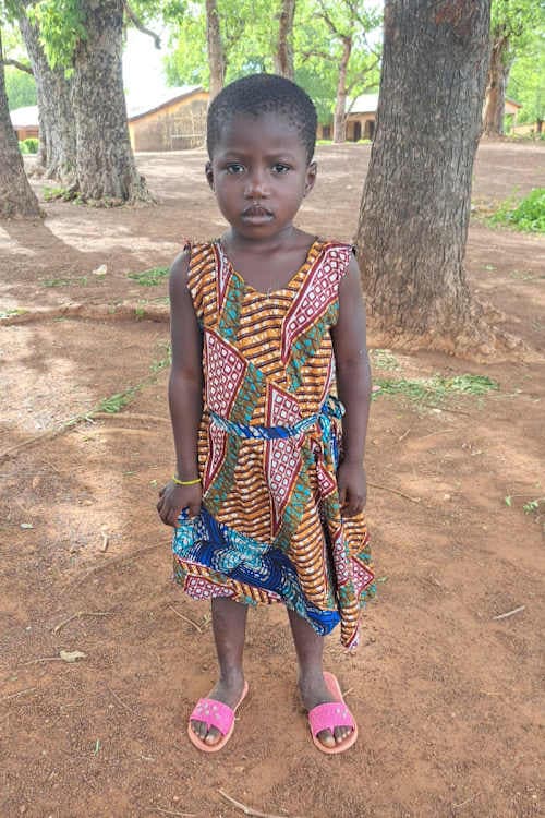 An unsponsored girl named Christabel from Ghana who lives in an AIDS-affected area and has waited 336 days for a sponsor.