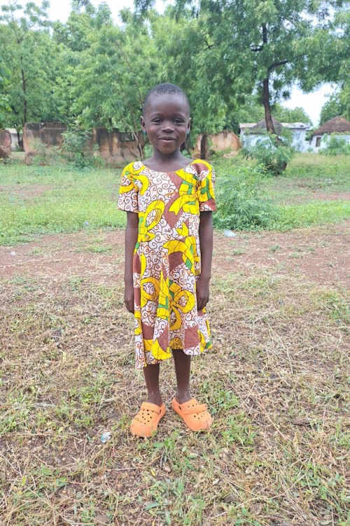 An unsponsored girl named Francisca from Ghana who lives in an AIDS-affected area and has waited 336 days for a sponsor.