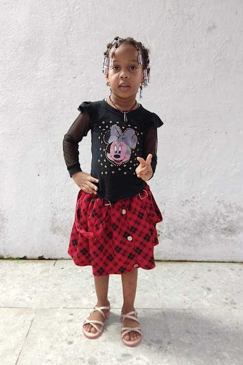 An unsponsored girl named Danna from Colombia who has waited 400 days for a sponsor.