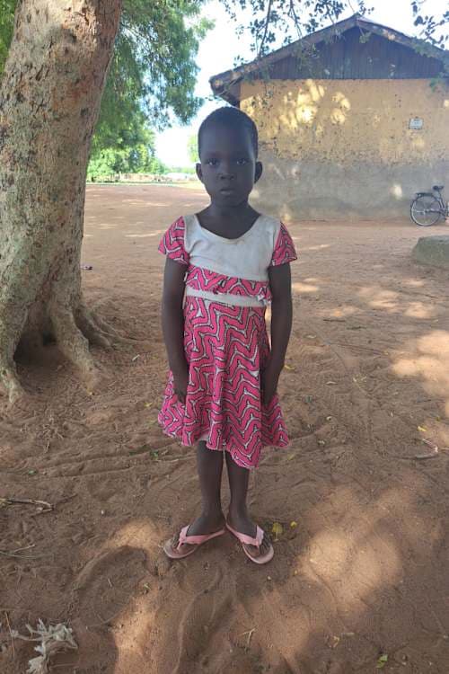 An unsponsored girl named Taayar from Ghana who lives in an AIDS-affected area and has waited 342 days for a sponsor.