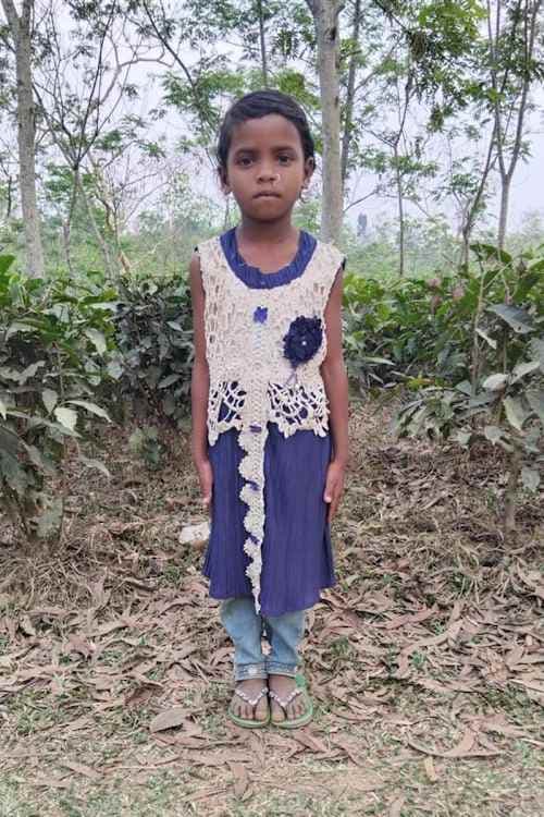 An unsponsored girl named Srabonty from Bangladesh who is vulnerable to exploitation and has waited 448 days for a sponsor.
