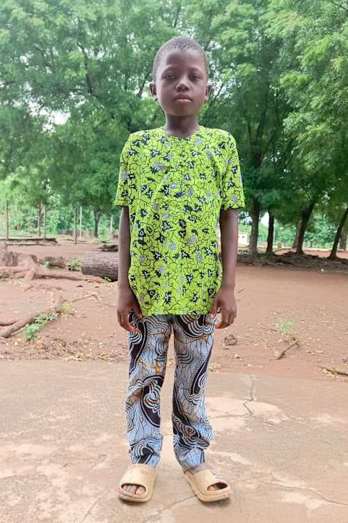 An unsponsored boy named David from Togo who lives in an AIDS-affected area, is vulnerable to exploitation and has waited 494 days for a sponsor.