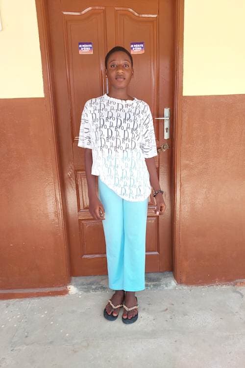 An unsponsored girl named Grace from Togo who lives in an AIDS-affected area, is vulnerable to exploitation and has waited 304 days for a sponsor.