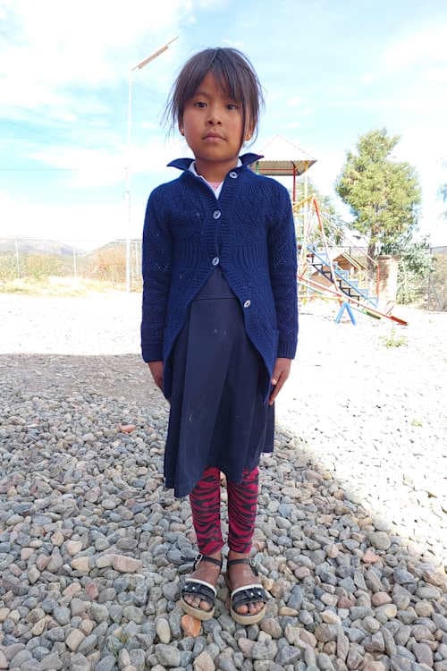 An unsponsored girl named Senayda from Bolivia who has waited 417 days for a sponsor.