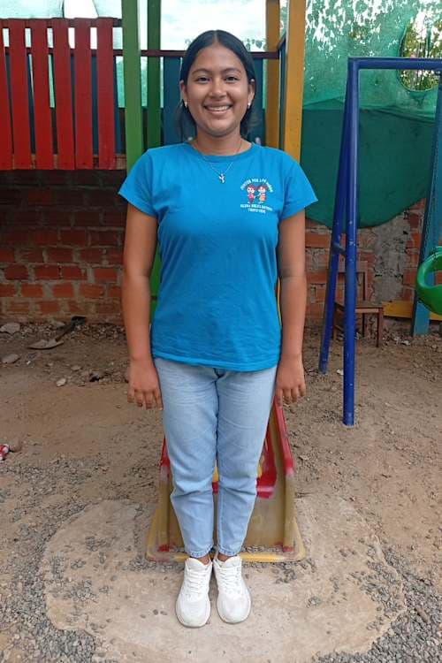 An unsponsored girl named Maleny from Peru who has waited 399 days for a sponsor.