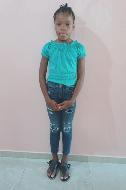 An unsponsored girl named Steevencia from Haiti who is vulnerable to exploitation and has waited 903 days for a sponsor.