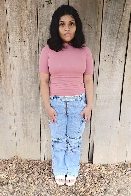 An unsponsored girl named Ericka from Peru who has waited 146 days for a sponsor.