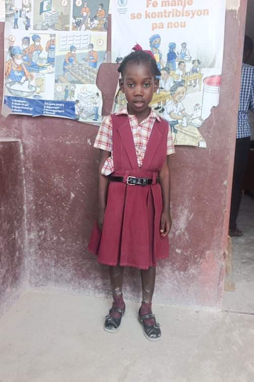 An unsponsored girl named Nayou from Haiti who is vulnerable to exploitation and has waited 315 days for a sponsor.