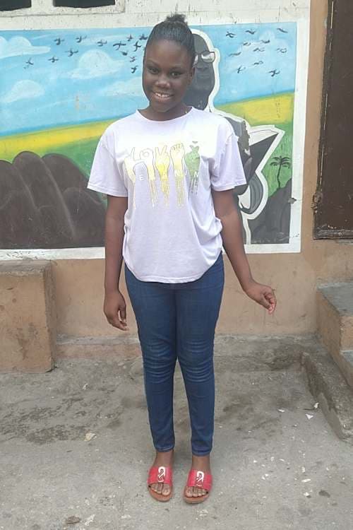 An unsponsored girl named Sabrina from Haiti who is vulnerable to exploitation and has waited 490 days for a sponsor.