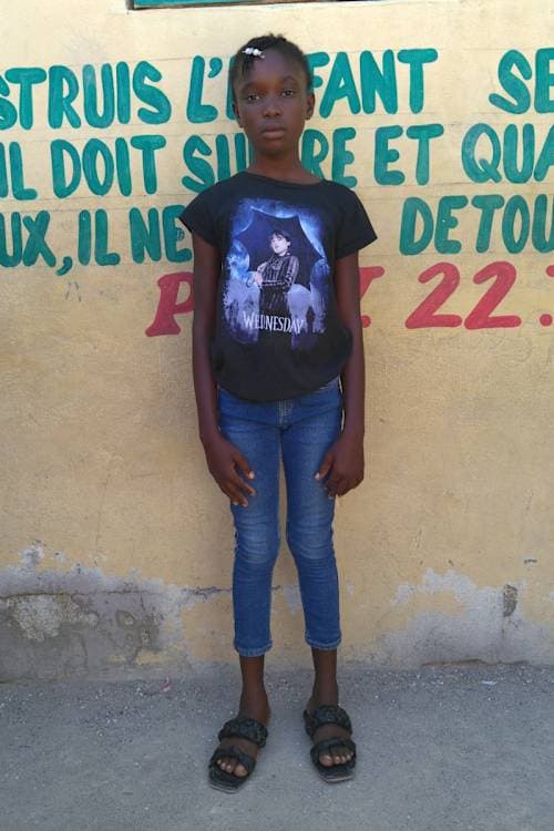 An unsponsored girl named Chad from Haiti who is vulnerable to exploitation and has waited 714 days for a sponsor.