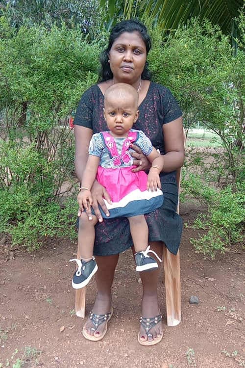An unsponsored girl named Kanishka from Sri Lanka who has waited 390 days for a sponsor.