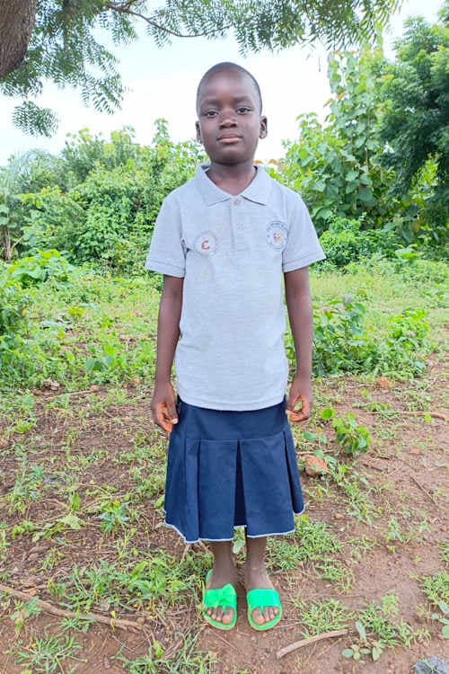 An unsponsored girl named Adjoto from Togo who lives in an AIDS-affected area, is vulnerable to exploitation and has waited 647 days for a sponsor.