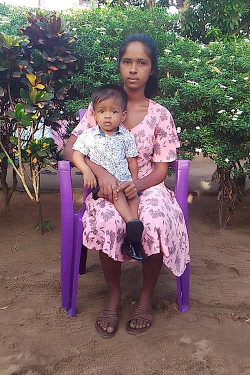 An unsponsored boy named Sasvin from Sri Lanka who has waited 392 days for a sponsor.