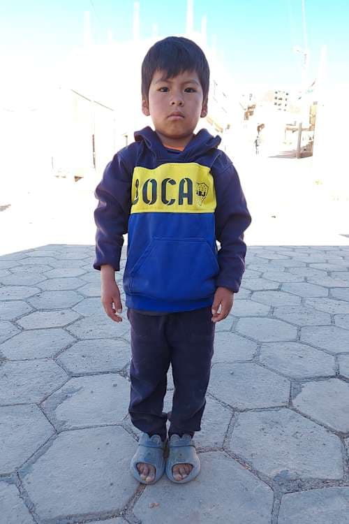 An unsponsored boy named Eliezer from Bolivia who has waited 475 days for a sponsor.