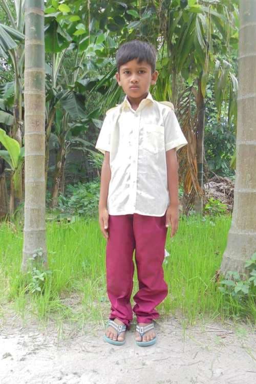 An unsponsored boy named Sujoy from Bangladesh who is vulnerable to exploitation and has waited 481 days for a sponsor.