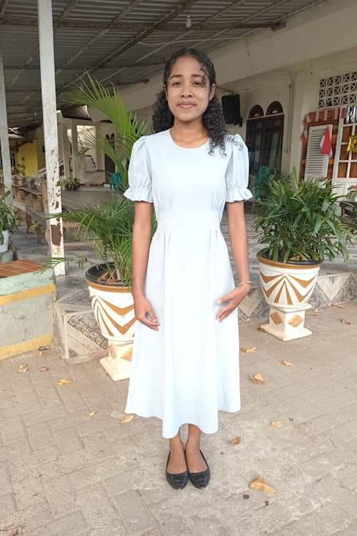 An unsponsored girl named Agnes from Indonesia who has waited 9 days for a sponsor.